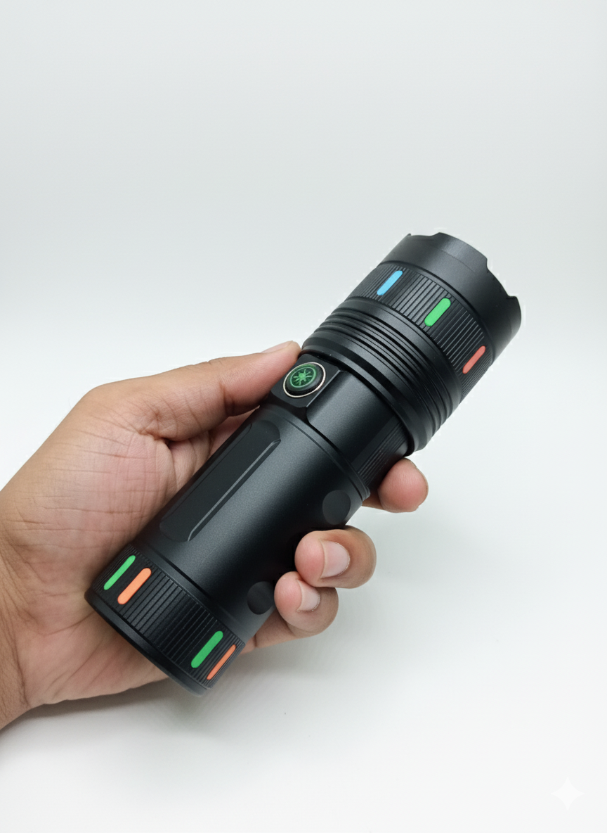 Super Power Torch Light – 18000mAh Battery